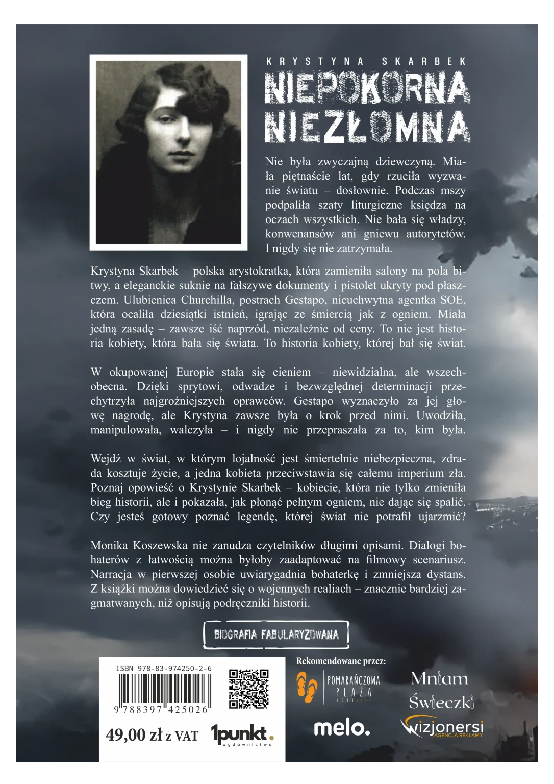 Monika Koszewska - Niepokorna Niezłomna Krystyna Skarbek tył